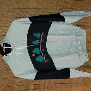 Vintage. Made in USA. Oregon.  Quarter-zip pullover. Size XL.